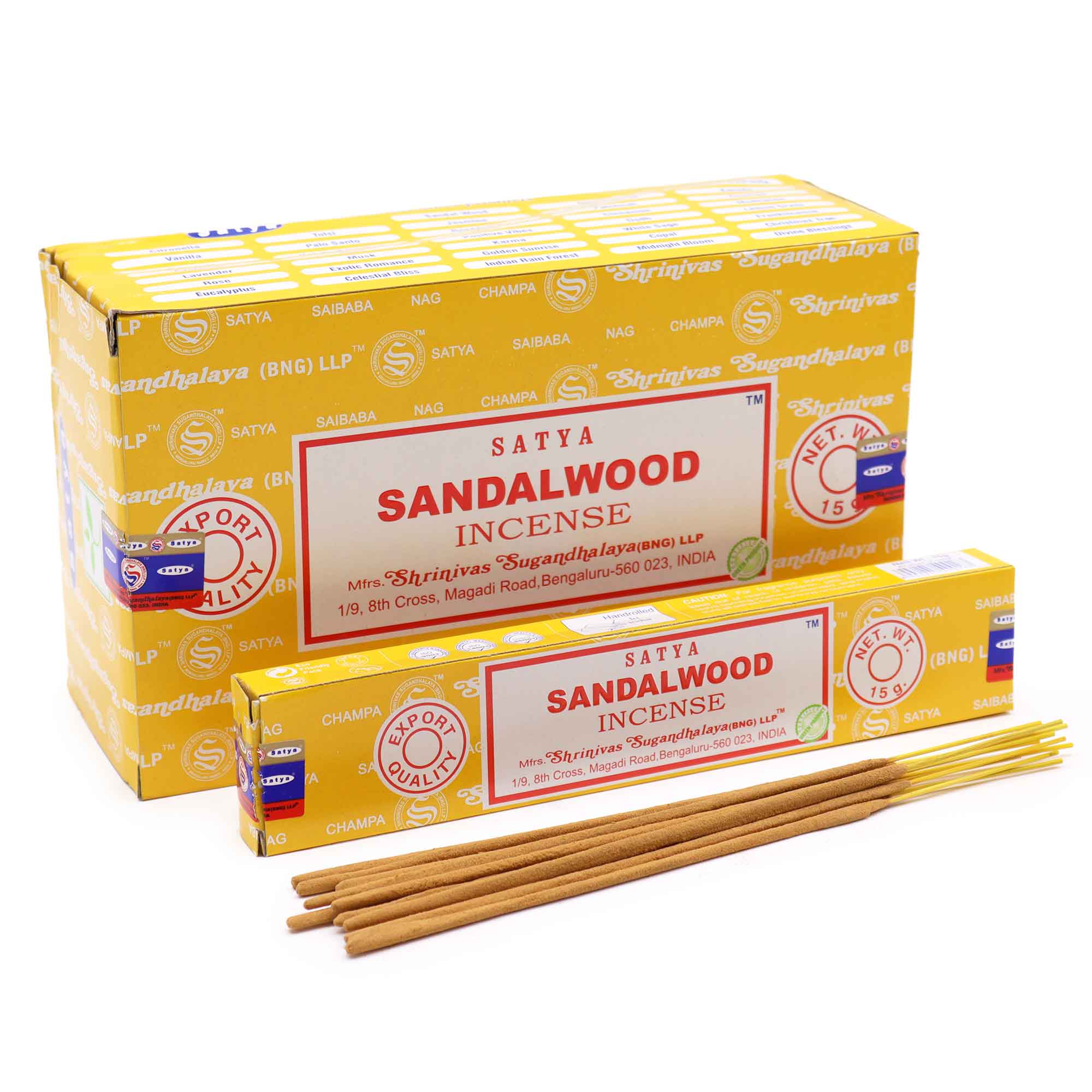 Satya Sandalwood Räucherstäbchen