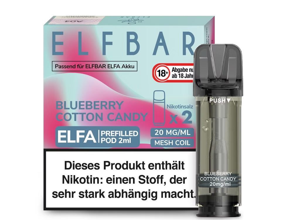 Elfa Pods Blueberry Cotton Candy